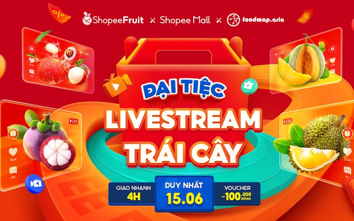 Thăm thú vườn xoài, 'trẩy hội' trái cây cùng Thanh Nhí trên Shopee Live ngày 15.6