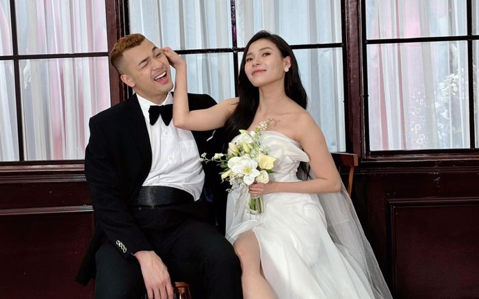 Hé lộ thêm bộ ảnh cưới của Thuý Diễm, 'ông xã' không phải Lương Thế Thành