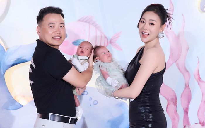 Phương Oanh zoom cận diện mạo hai nhóc tỳ, 1 đặc điểm giống hệt Shark Bình