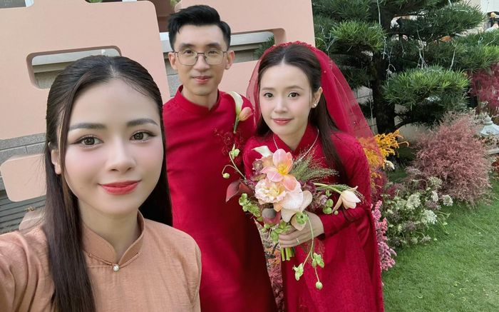 Bạn thân tung ảnh 'cận' đính chính khi Midu bị chê 'makeup xu' trong ngày trọng đại