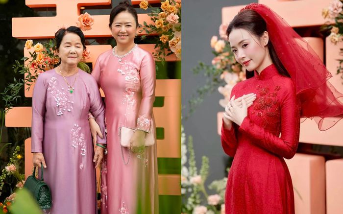 Mẹ và bà ngoại mang túi hiệu tại lễ ăn hỏi của 'dâu hào môn' Midu: Nhìn giá mà choáng!