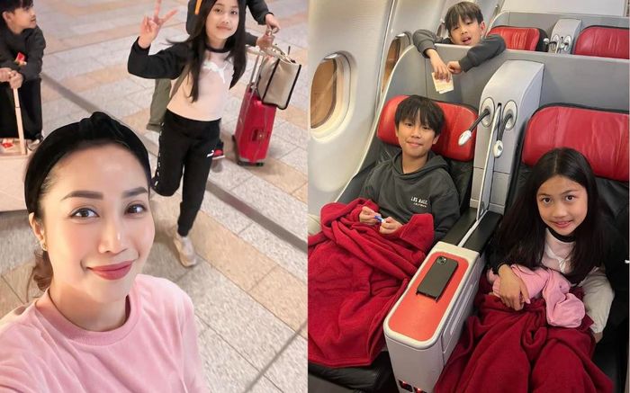 Ốc Thanh Vân cùng các con về Việt Nam