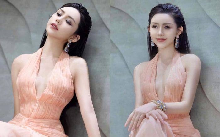 Quỳnh Kool diện đầm hở sâu cực sang, 'vòng 1' đẫy đà gây chú ý
