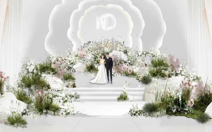 Rò rỉ hình ảnh chuẩn bị cho lễ cưới Midu và chồng doanh nhân: Không gian như cổ tích!