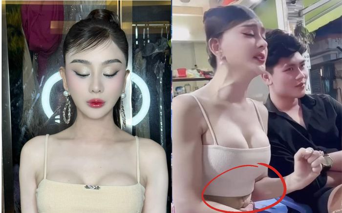 Hậu chia tay, Lâm Khánh Chi để lộ bụng nhăn nheo