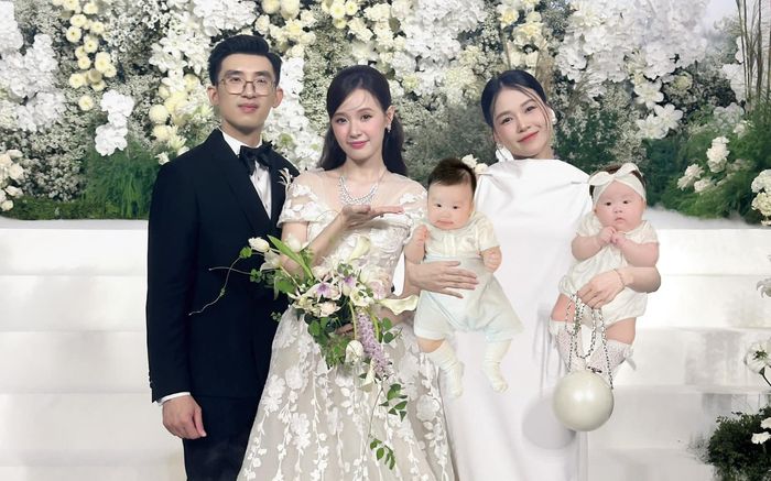 Đám cưới Midu hạn chế trẻ em, Sam vẫn ẵm cặp song sinh theo?