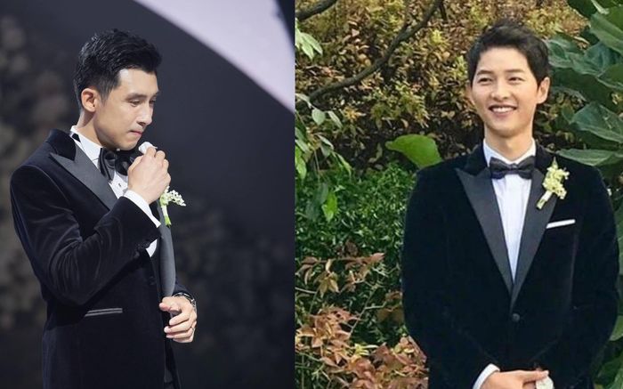 Ông xã Midu tựa Song Jong Ki trong ngày cưới