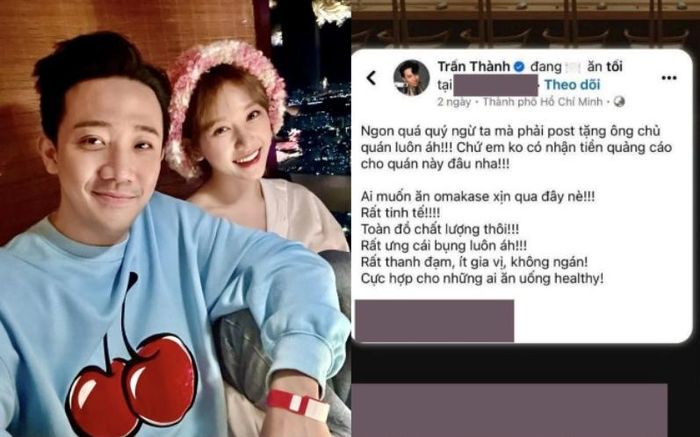 Sau lùm xùm liên quan đến Trấn Thành, nhà hàng Omakase TPHCM bị chỉ trích nặng nề