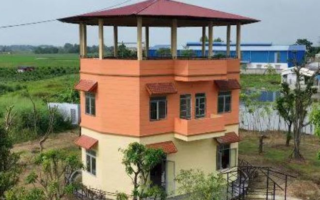 Ngôi nhà 'độc nhất vô nhị' tại Bắc Giang, có thể xoay vòng tròn cả ngày không chán