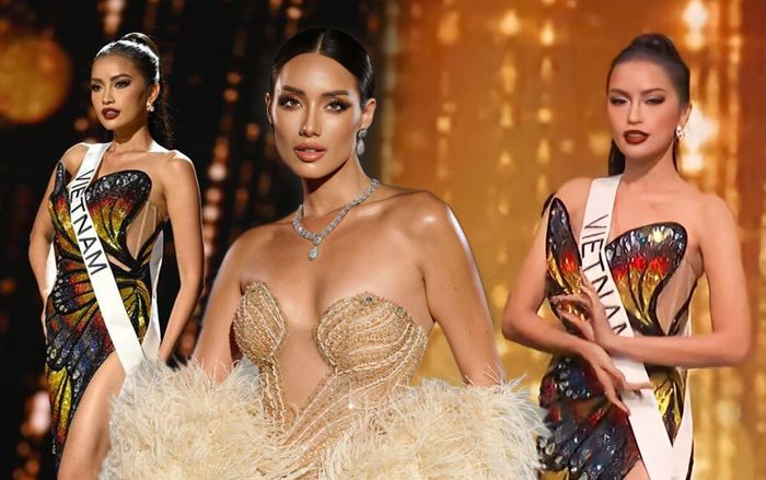 Lydie Vũ đụng ý tưởng với váy bướm của Ngọc Châu