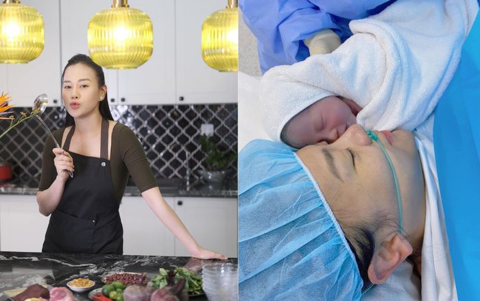 Phương Oanh hé lộ khoảnh khắc da kề da với con sau sinh
