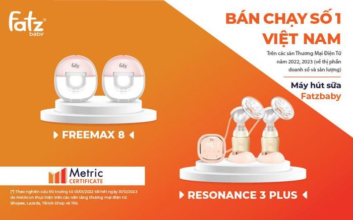 Hàng triệu mẹ bỉm chọn Fatzbaby là máy hút sữa số 1 sàn TMĐT