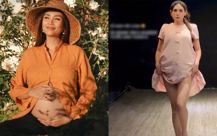 Võ Hoàng Yến có bầu 8 tháng vẫn catwalk