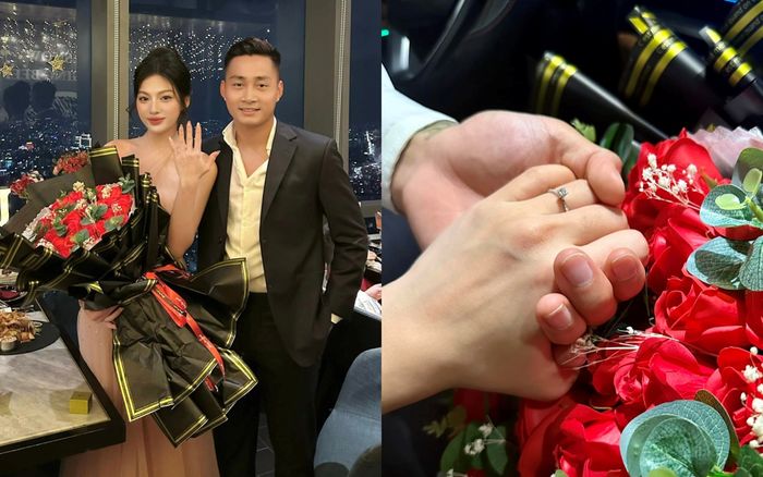 Cầu thủ Hồ Tuấn Tài cầu hôn bạn gái