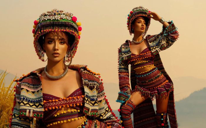 Lydie Vũ mang họa tiết thổ cẩm tới Miss Supranational: Kỳ vọng giải Best National Costume