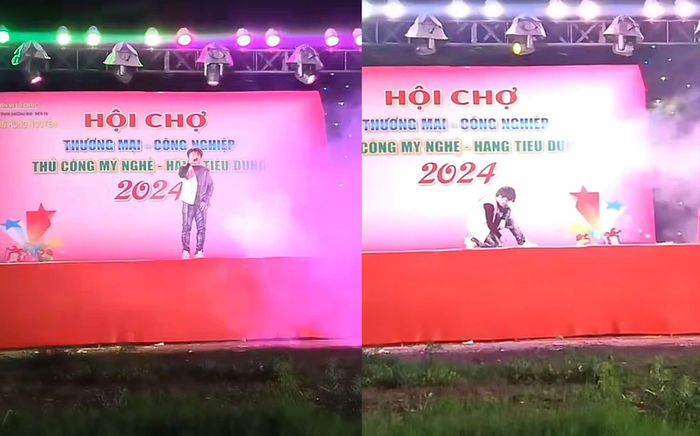 Nam ca sĩ hát hội chợ, nhảy muốn sập sân khấu nhưng không ai xem
