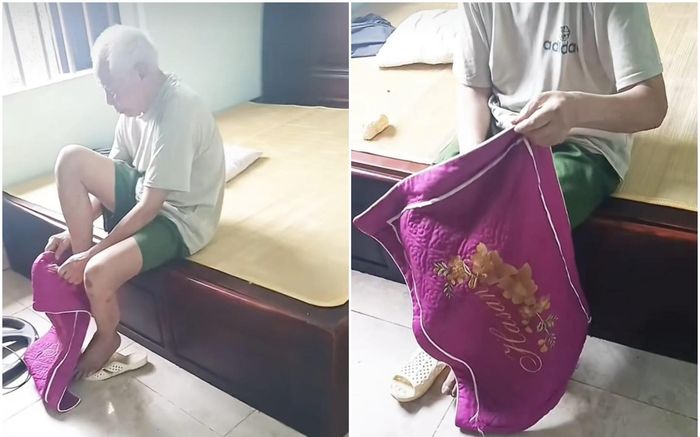 Bố chồng nằng nặc đòi mặc quần từ vỏ gối và câu chuyện dễ thương phía sau