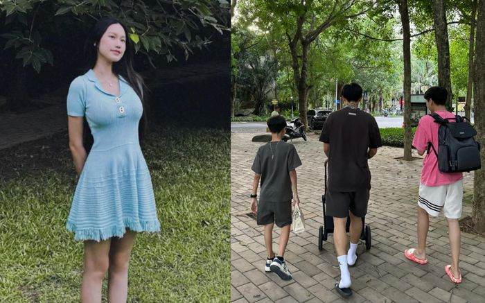 Vợ Đoàn Văn Hậu được đến 3 người đàn ông phụ chăm con