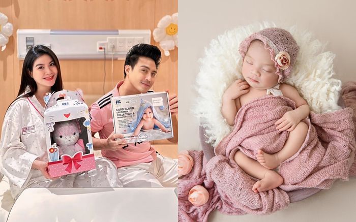 Kha Ly lần đầu khoe loạt ảnh rõ mặt con gái, nhóc tỳ say ngủ đáng yêu hệt thiên thần