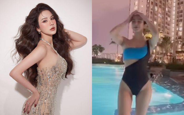 Diệp Lâm Anh diện đồ tắm một mảnh, khoe body như 'gái 18' sau 2 năm ly hôn