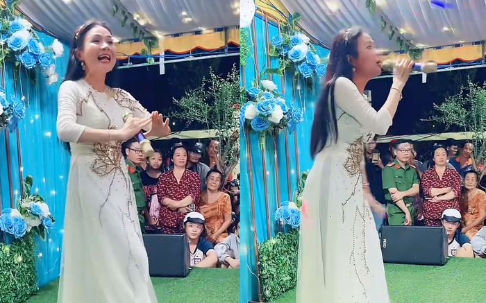 NS Thanh Ngân gây tranh cãi vì động tác lạ khi biểu diễn