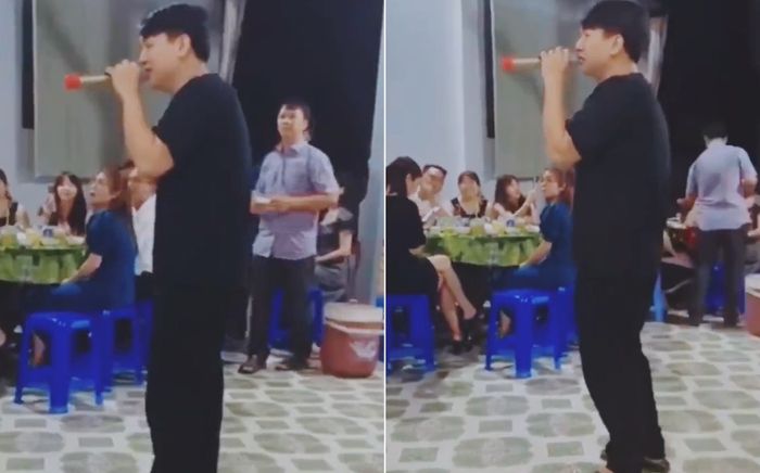 Hoài Lâm đi dép bệt, hát đám tiệc phục vụ bà con ở quê