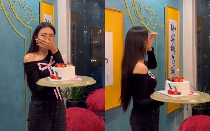 Thùy Tiên bật khóc trong ngày sinh nhật?