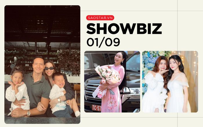 Showbiz 1/9: Hồ Ngọc Hà quây quần bên Kim Lý và các con