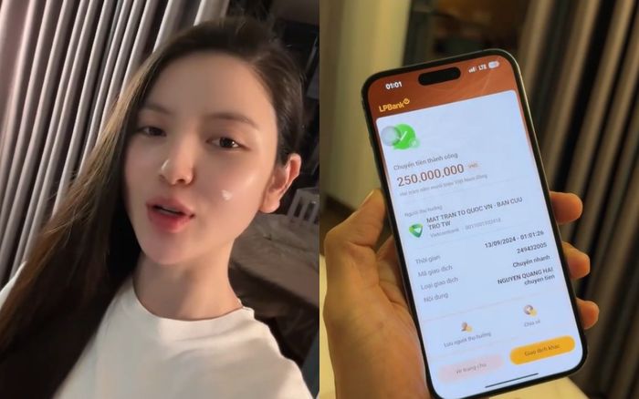 Vợ chồng Quang Hải ủng hộ thêm 250 triệu sau khi bán xe thành công