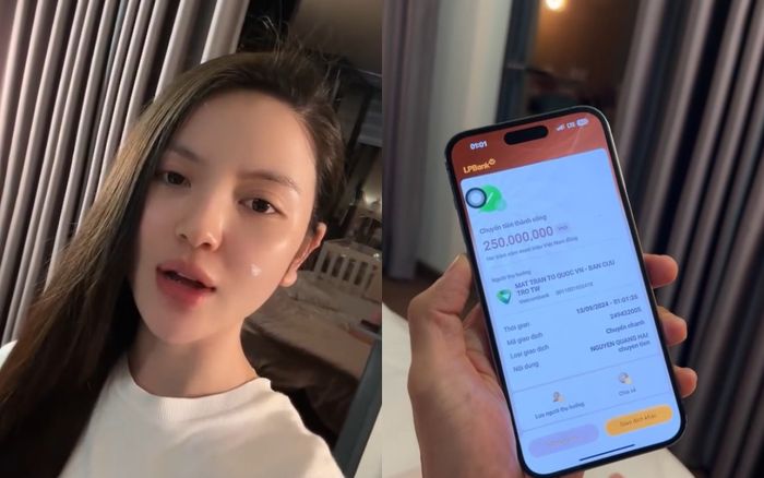 Kết quả sao kê số tiền 250 triệu do vợ Quang Hải công khai quyên góp