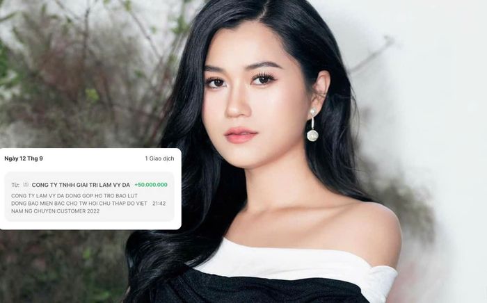 Lâm Vỹ Dạ, Khả Như ủng hộ đồng bào chống bão lũ
