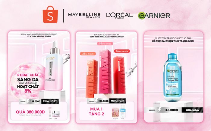 'Hack da sạch sáng, hack deal siêu hời' tại Tuần lễ Siêu Thương Hiệu L'Oreal Paris trên Shopee Mall
