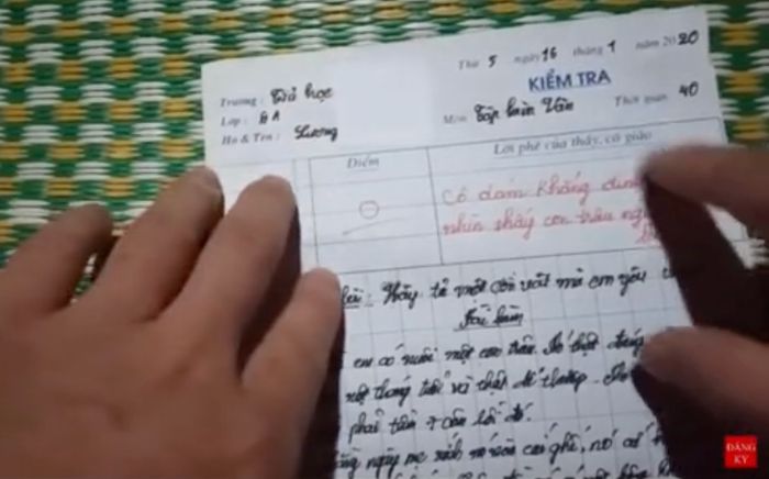 Bài văn tả con trâu bị 0 điểm, cô giáo nói một câu tỏ rõ sự bất lực