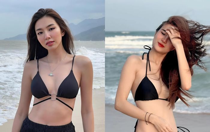 Vô tình 'đụng hàng', Hoa hậu Thùy Tiên có lép vế trước em gái Công Vinh?