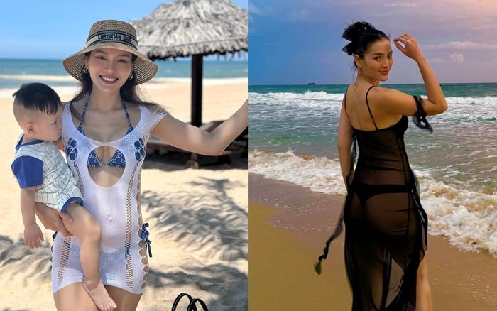 'Mốt' diện đồ xuyên thấu, khoe bụng bầu gợi cảm của Phương Trinh Jolie