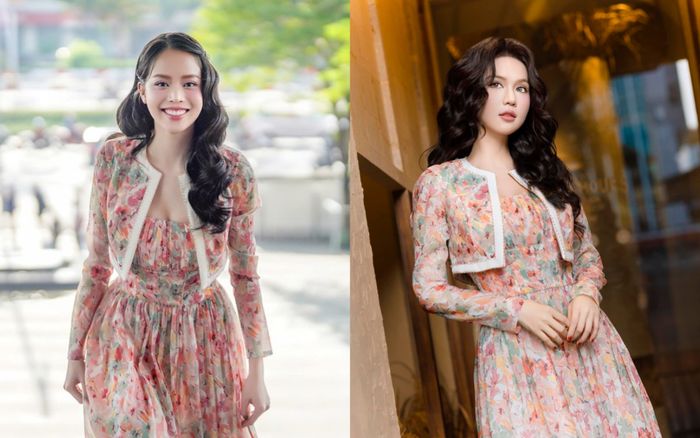 Ngọc Trinh 'át vía' Hoa hậu Quốc tế khi đụng hàng