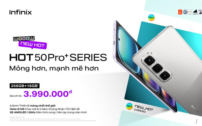 Infinix HOT 50 Pro+Series: Điện thoại màn cong mỏng nhất thế giới, chỉ dưới 5 triệu đồng