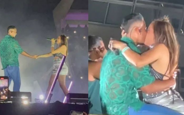 Hôn môi một nam ca sĩ trên sân khấu, người phụ nữ bị chồng đệ đơn ly dị