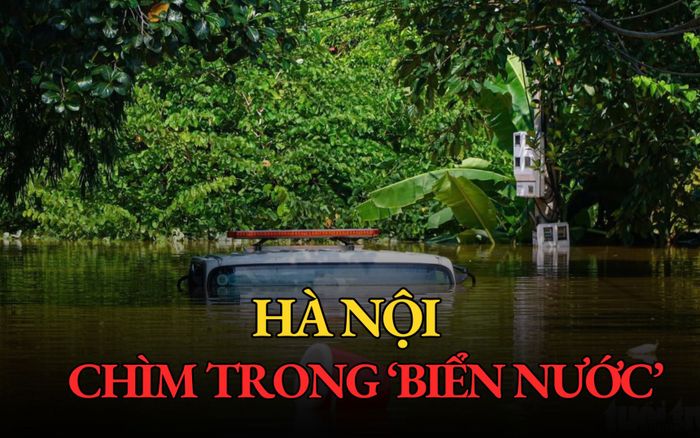 Hàng nghìn căn nhà ở Hà Nội chìm trong 'biển nước'