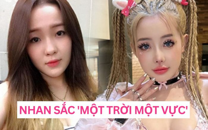 Nhan sắc khác 'một trời một vực' của Ngân 98