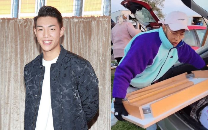 Nam diễn viên nổi tiếng từng thi The Voice, cưới 'hoa hậu thị phi' bị bắt gặp bán quần áo ở lề đường