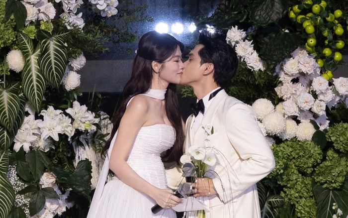 Á hậu Quỳnh Châu gây chú ý với vòng hai lớn bất thường trong lễ cưới