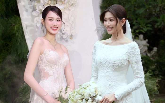 2 mẫu váy cưới 'hot rần rần' sau đám cưới tiền tỷ của Đỗ Thị Hà và Chế Nguyễn Quỳnh Châu