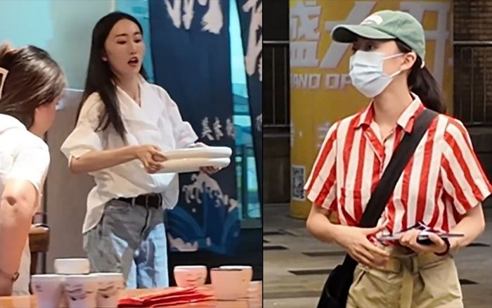 Nữ diễn viên nổi tiếng có bằng thạc sĩ ở Anh bị bắt gặp đi làm bồi bàn, phát tờ rơi kiếm sống qua ngày