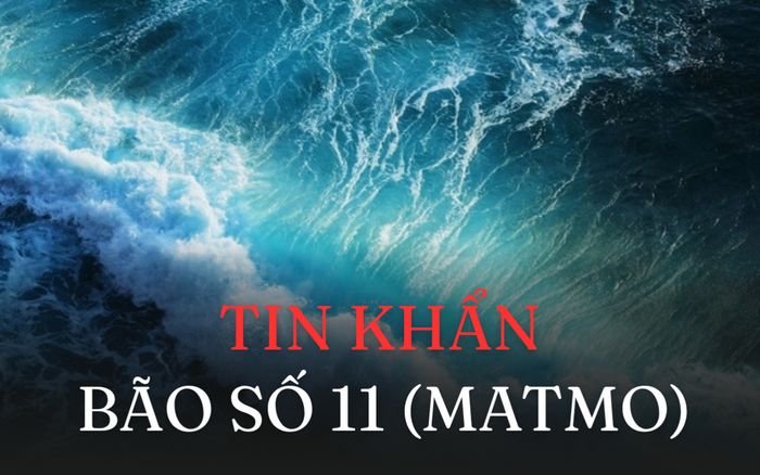 Cảnh báo khẩn về cơn bão số 11 (Matmo)