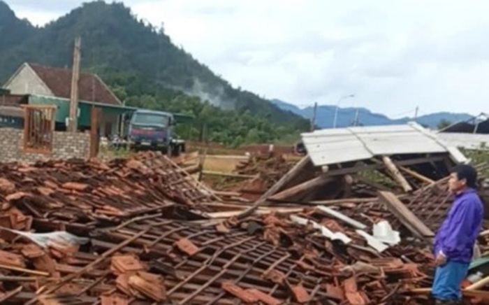 Xuất hiện lốc xoáy tại Nghệ An