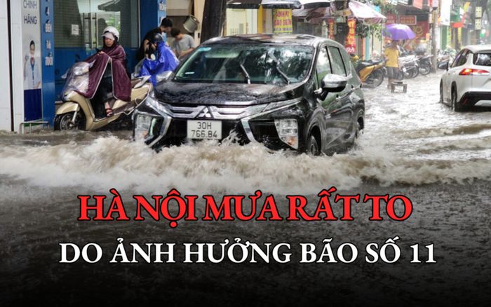 Hà Nội sẽ mưa rất to do ảnh hưởng bão số 11
