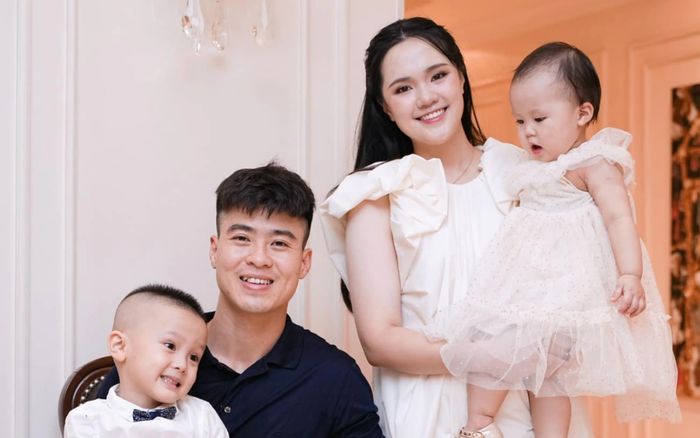 Vợ Duy Mạnh khoe cảnh con nghỉ học tránh bão