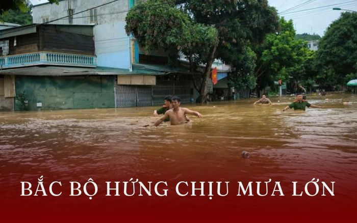 Bắc Bộ hứng mưa dữ dội: Nơi nào ngập nặng từ đêm 6/10?