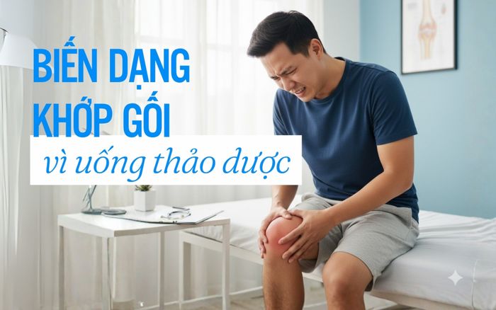 Người đàn ông 37 tuổi bị biến dạng khớp gối vì uống thảo dược có chất cấm nguy hiểm